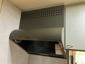 広島キッチン取付け隊　ヤマハサイクロンフードの取替　　